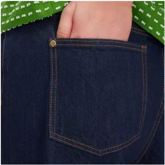 Women's High-Rise Straight Leg Wide Cuff Jeans - kate spade New York 4 | NWT - Picture 6 of 12